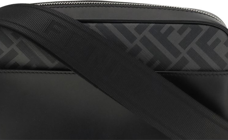 Сумка через плечо Fendi FF из кожи и канваса