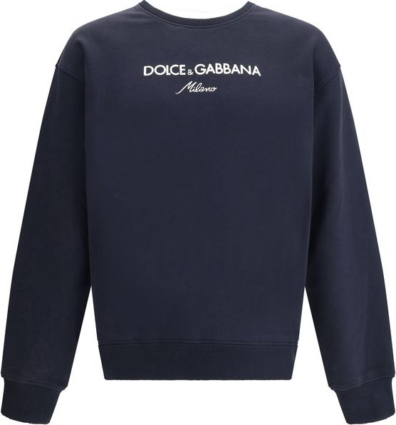 Синяя хлопковая толстовка Dolce & Gabbana