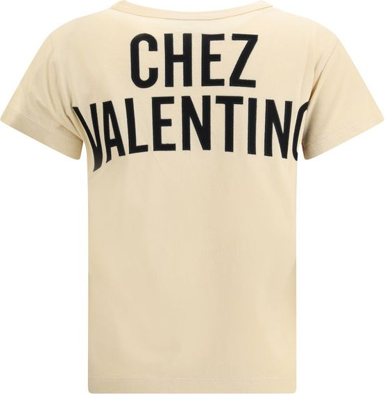  Valentino Beige Paxta T-koshasi