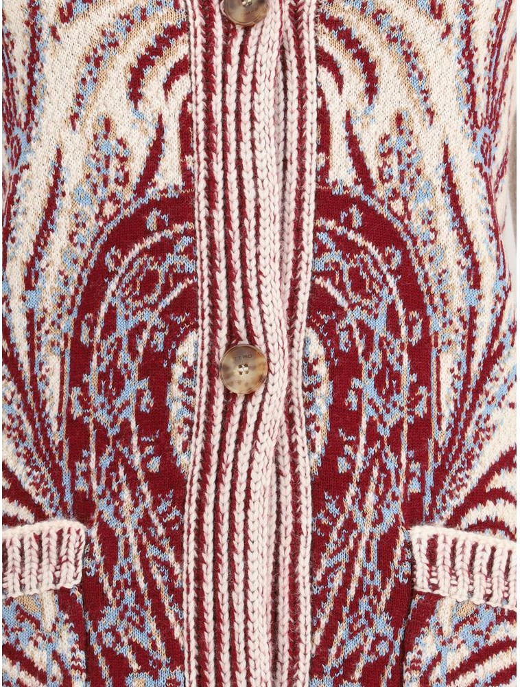 Кардиган Etro Multicolor из шерсти