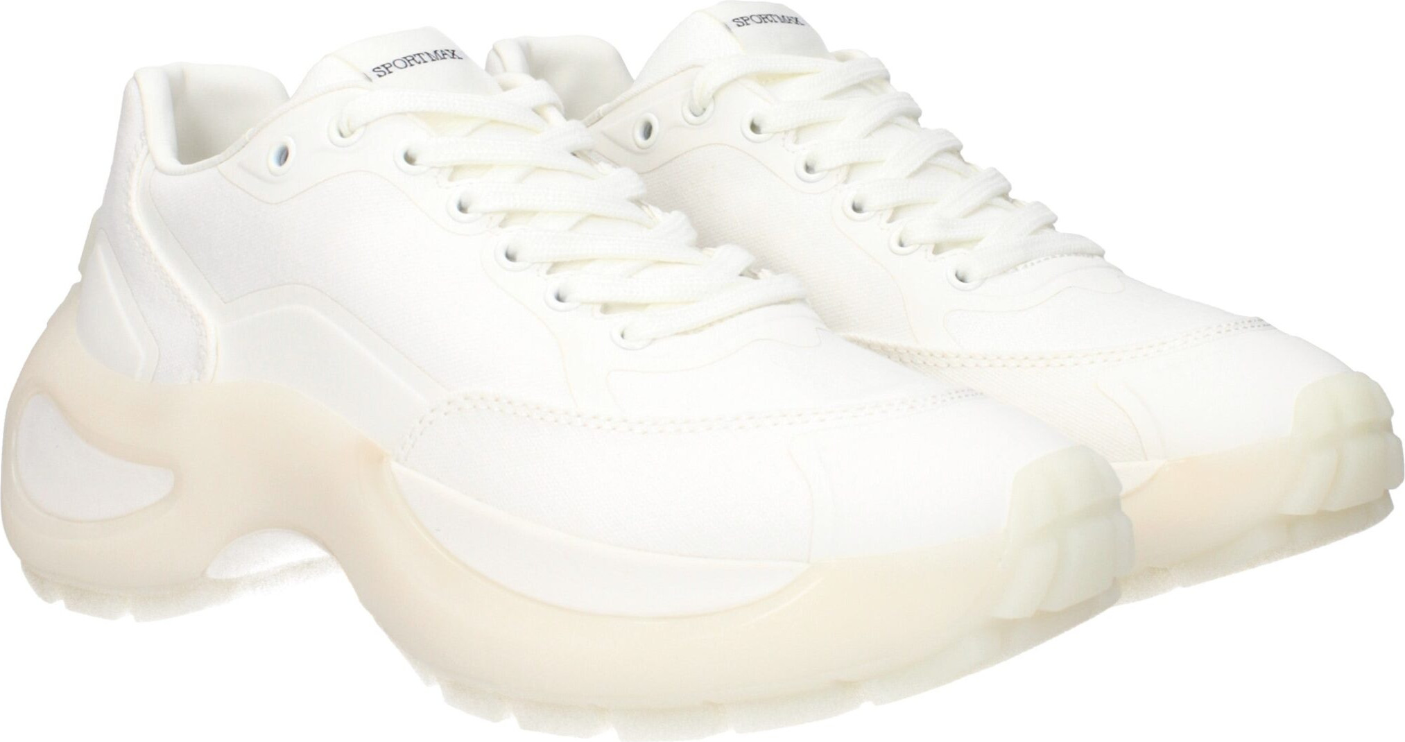 Sneakers Max Mara White Fabric Chunky