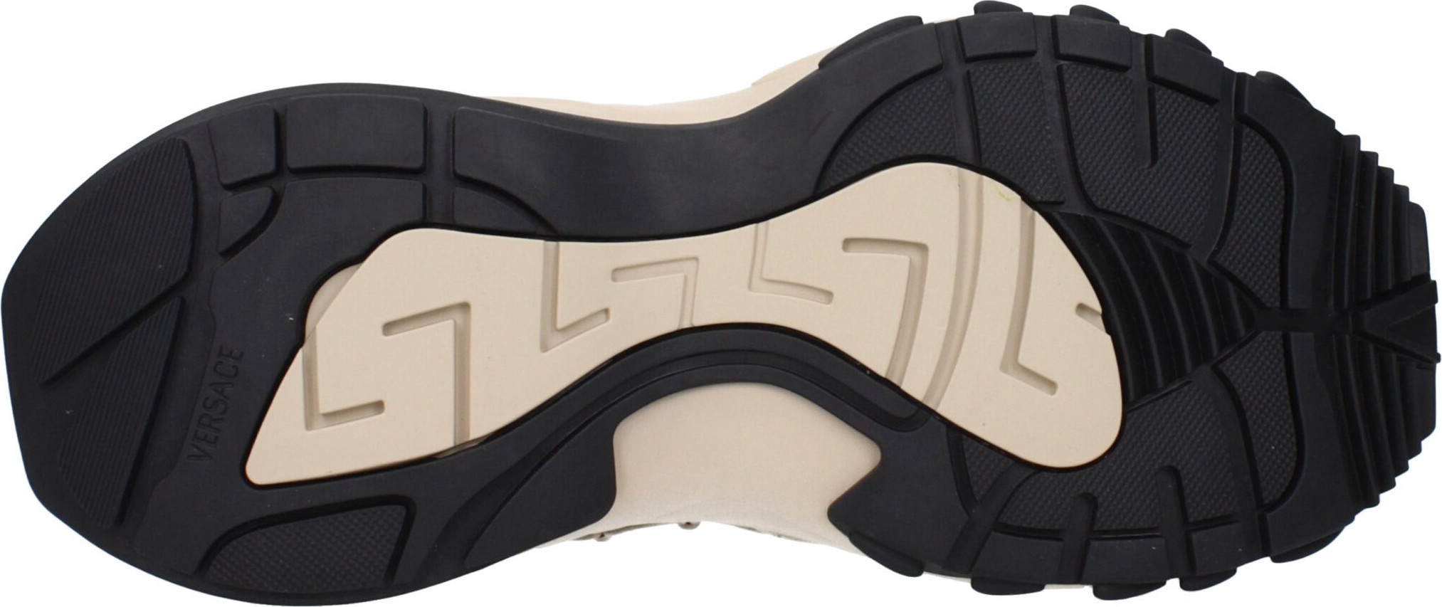 Versace Beige Fabric Sneakers