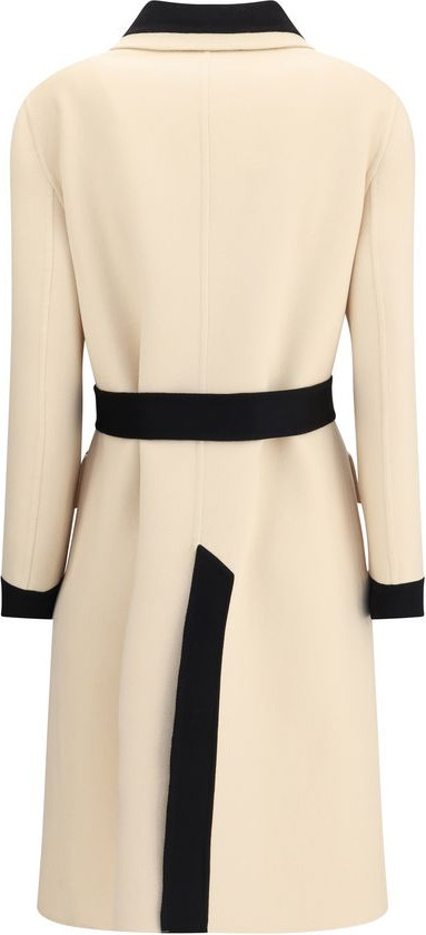 Coat Valentino Cream Fleece Wool Coat