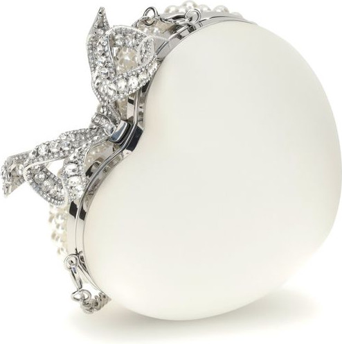 Clutch Bag Self-Portrait Pearl Heart