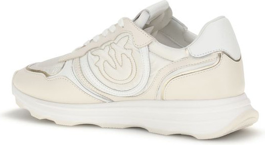 White Cotton Athletic Sneakers by Pinko
