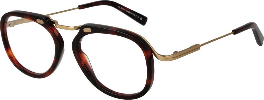 Red Metal Glasses (Frames) Ermenegildo Zegna