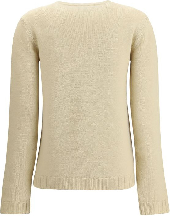 Valentino Cream Fleece Wool Sweatshirt