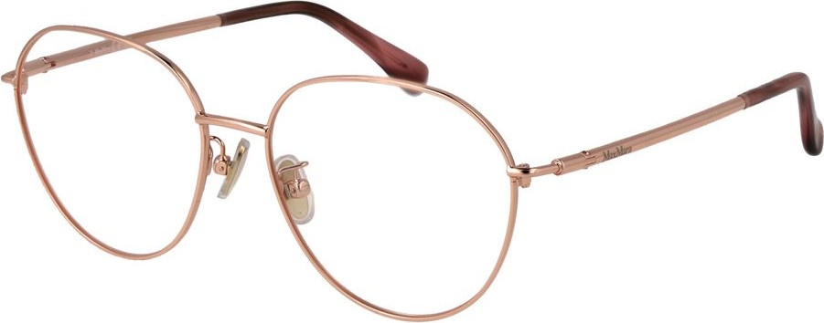 Rose Gold Metal Glasses Frames Max Mara
