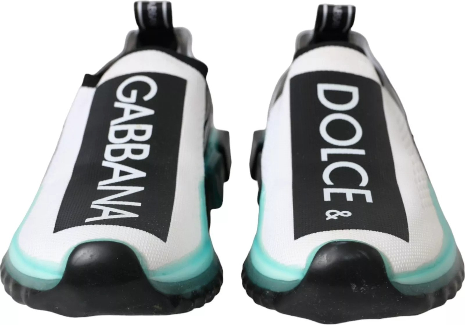 Black White Blue Slip On Sorrento Sneakers by Dolce & Gabbana