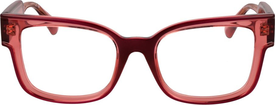Red Stainless Steel Glasses (Frames) MAX & Co.