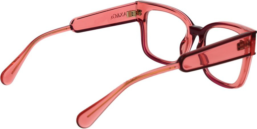 Red Stainless Steel Glasses (Frames) MAX & Co.