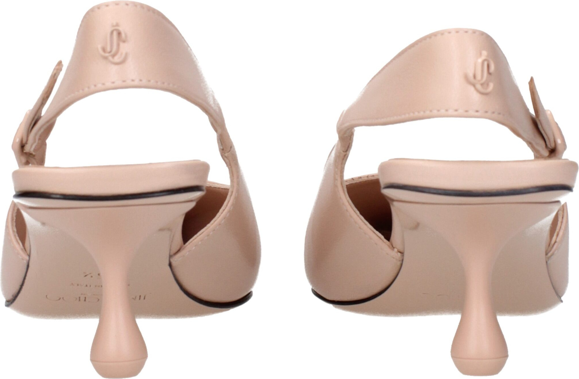 Розовые кожаные туфли на высоком каблуке от Jimmy Choo Eyewear