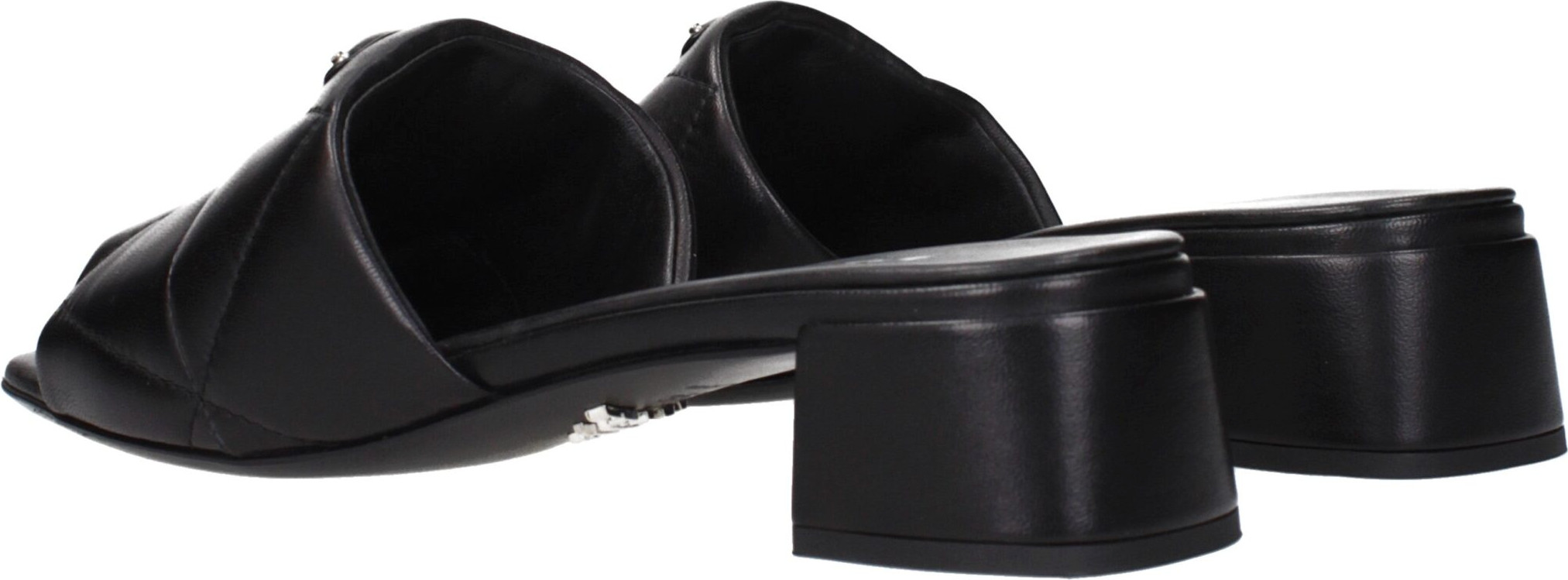 Prada Black Leather Sandals