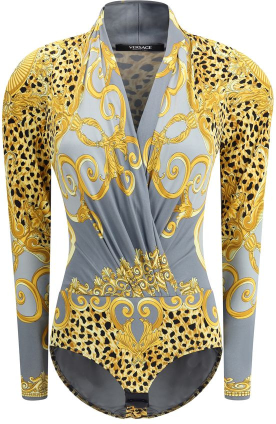 Боди Versace Multicolor Viscose Top