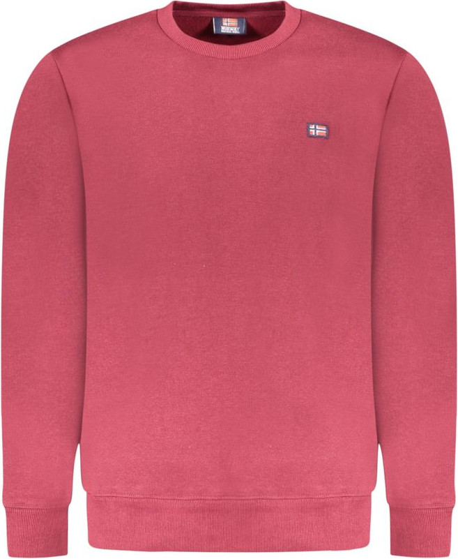 Sweatshirt Geographical Norway Red Cotton Men Sweater