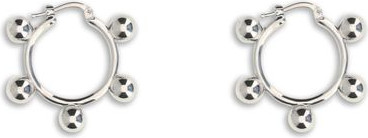 Silver Brass Earrings Jil Sander