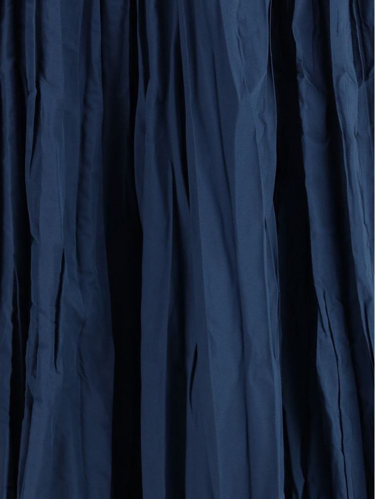 Blue Polyester Midi Skirt Sara Roka