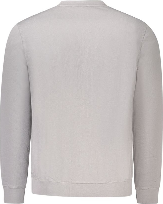 Серый хлопковый мужской свитер