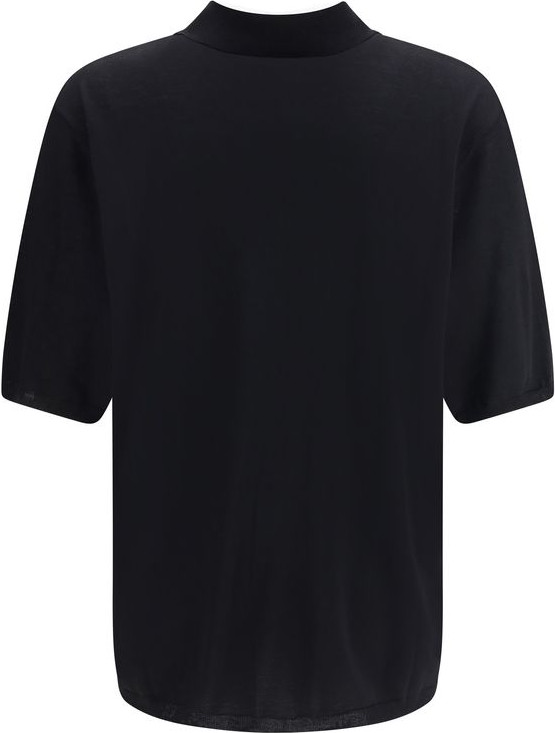Polo Shirt Saint Laurent Black Wool