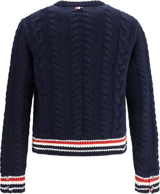 Толстовка из синего флиса Thom Browne