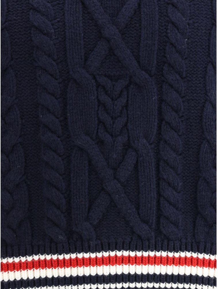 Толстовка из синего флиса Thom Browne