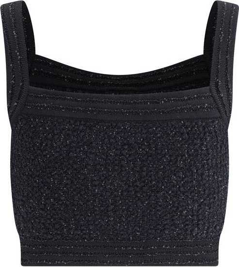 Balmain Black Polyamide Top