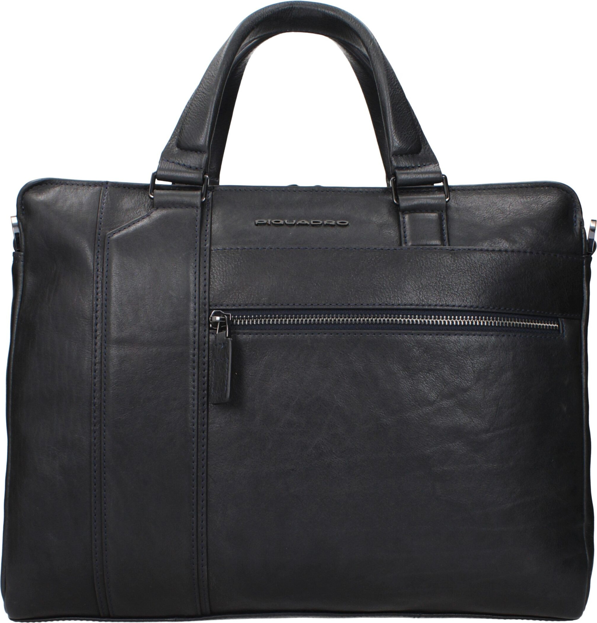 Work Bags Piquadro Blue Leather Business And Laptop Bags