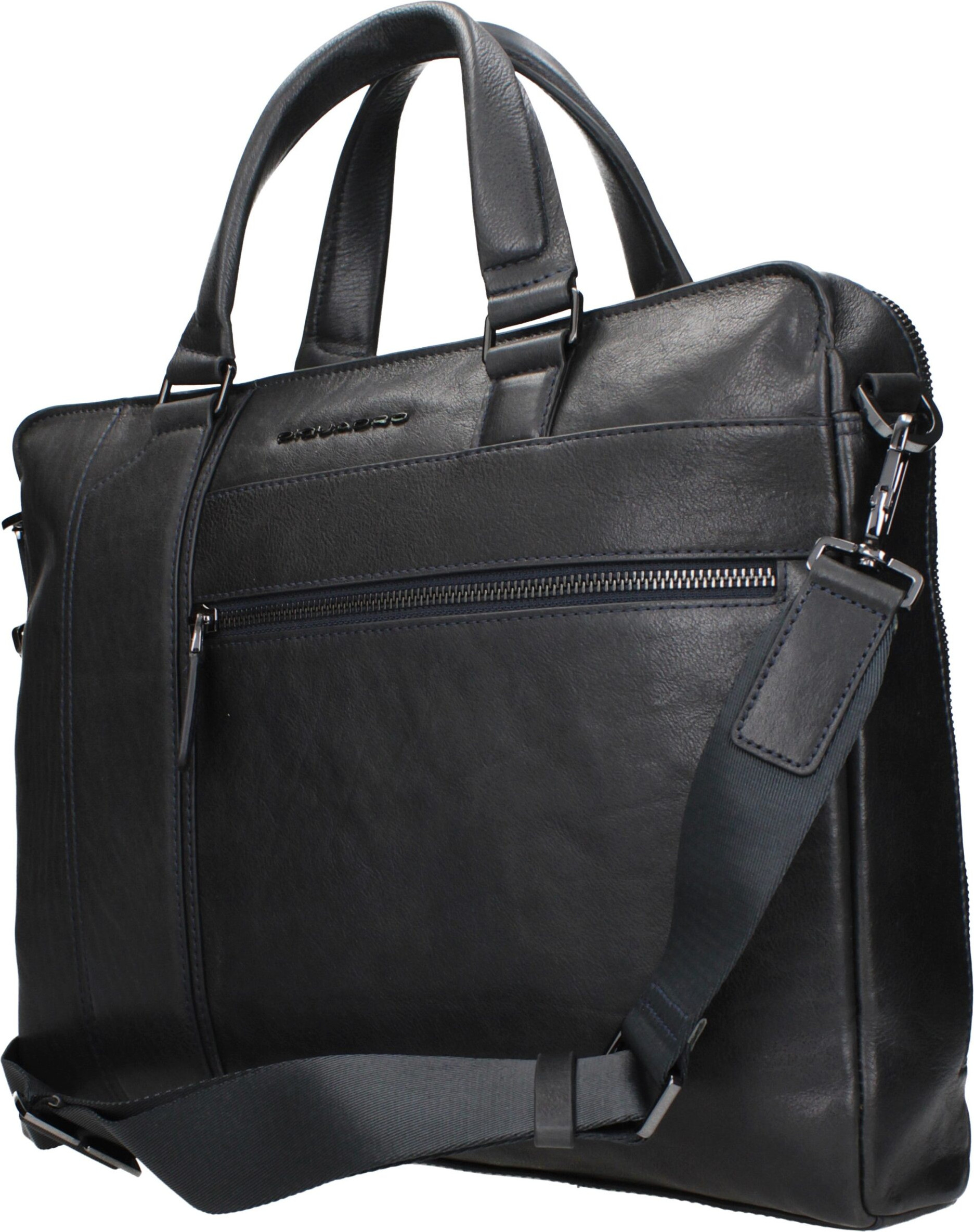 Work Bags Piquadro Blue Leather Business And Laptop Bags