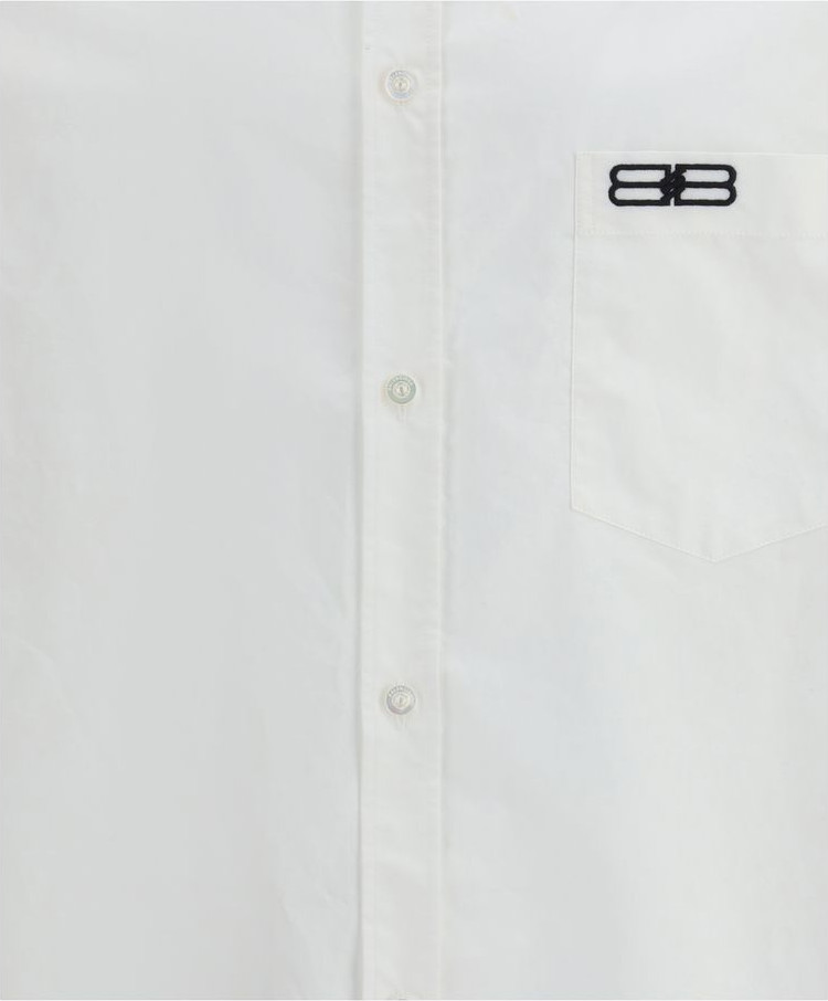 Balenciaga oq paxta ko'ylagi