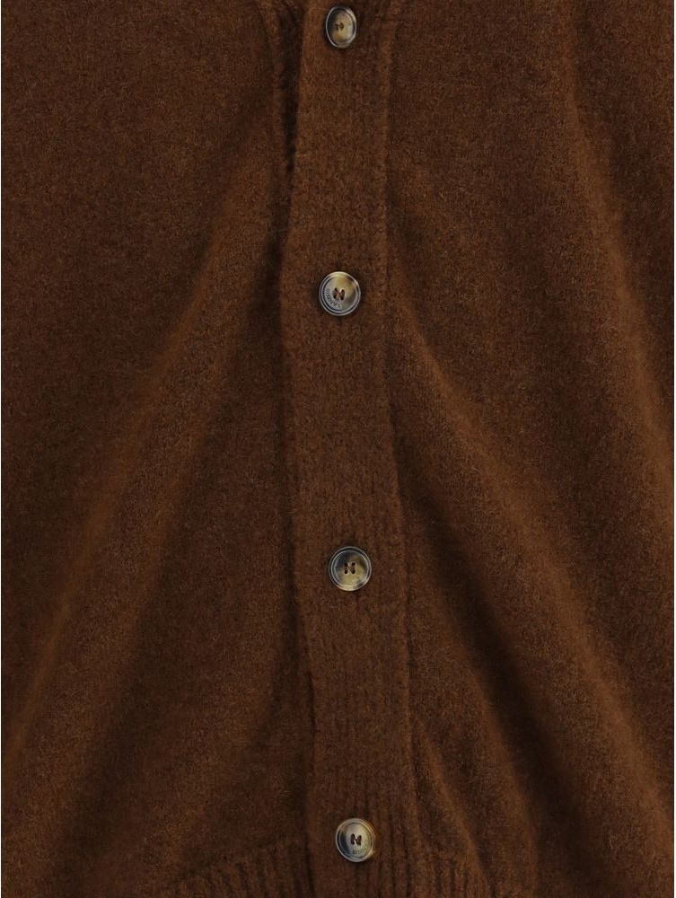 Laneus Brown Cashmere Cardigan