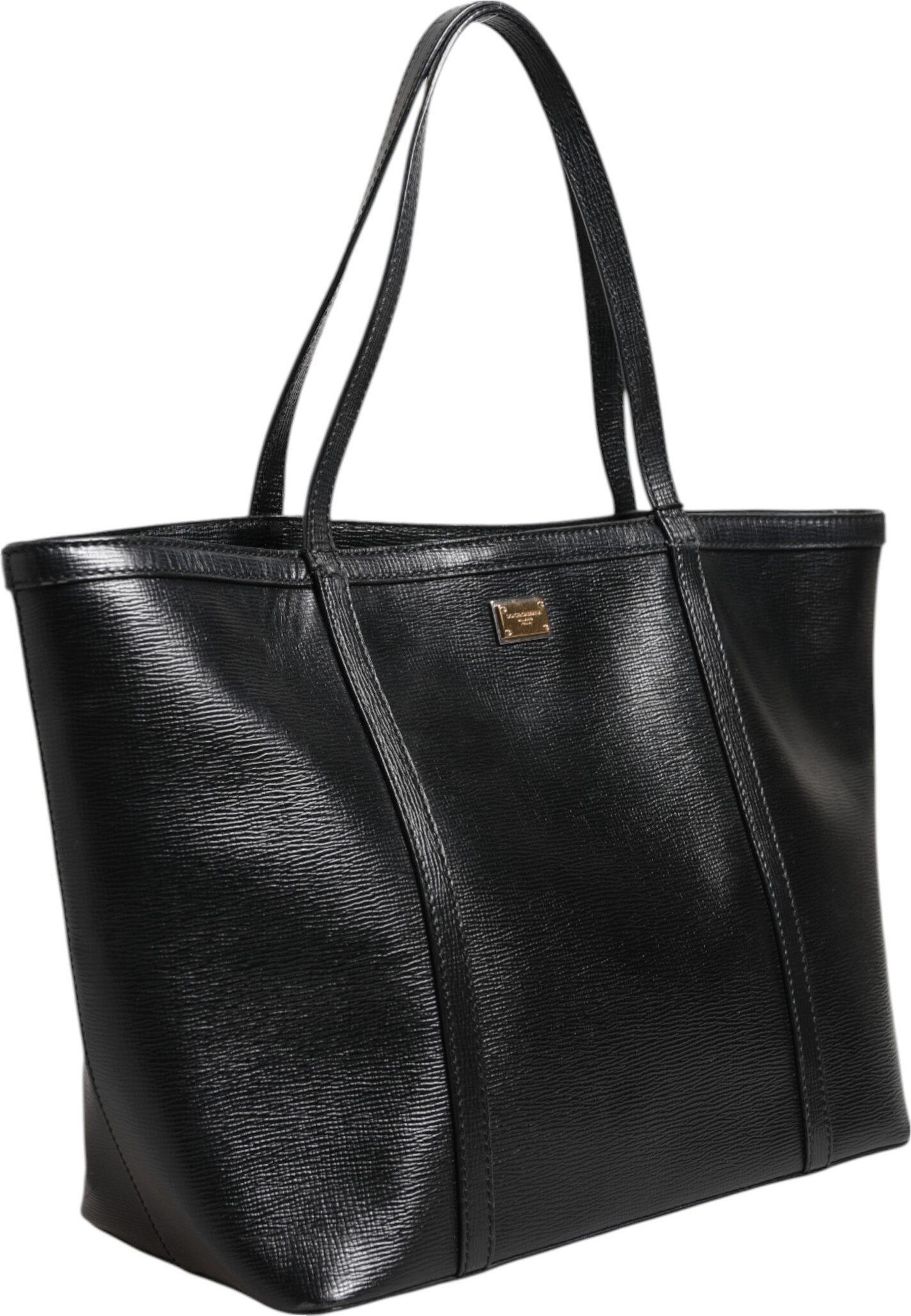 Tote Bag Dolce & Gabbana Black Leather Miss Escape Shopping Tote
