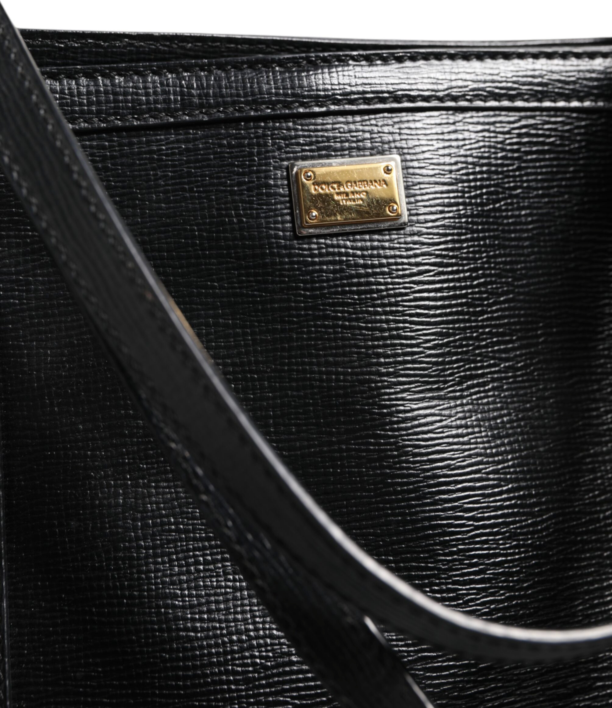 Tote Bag Dolce & Gabbana Black Leather Miss Escape Shopping Tote