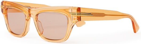 Sunglasses Bottega Veneta Orange Acetate Sunglass
