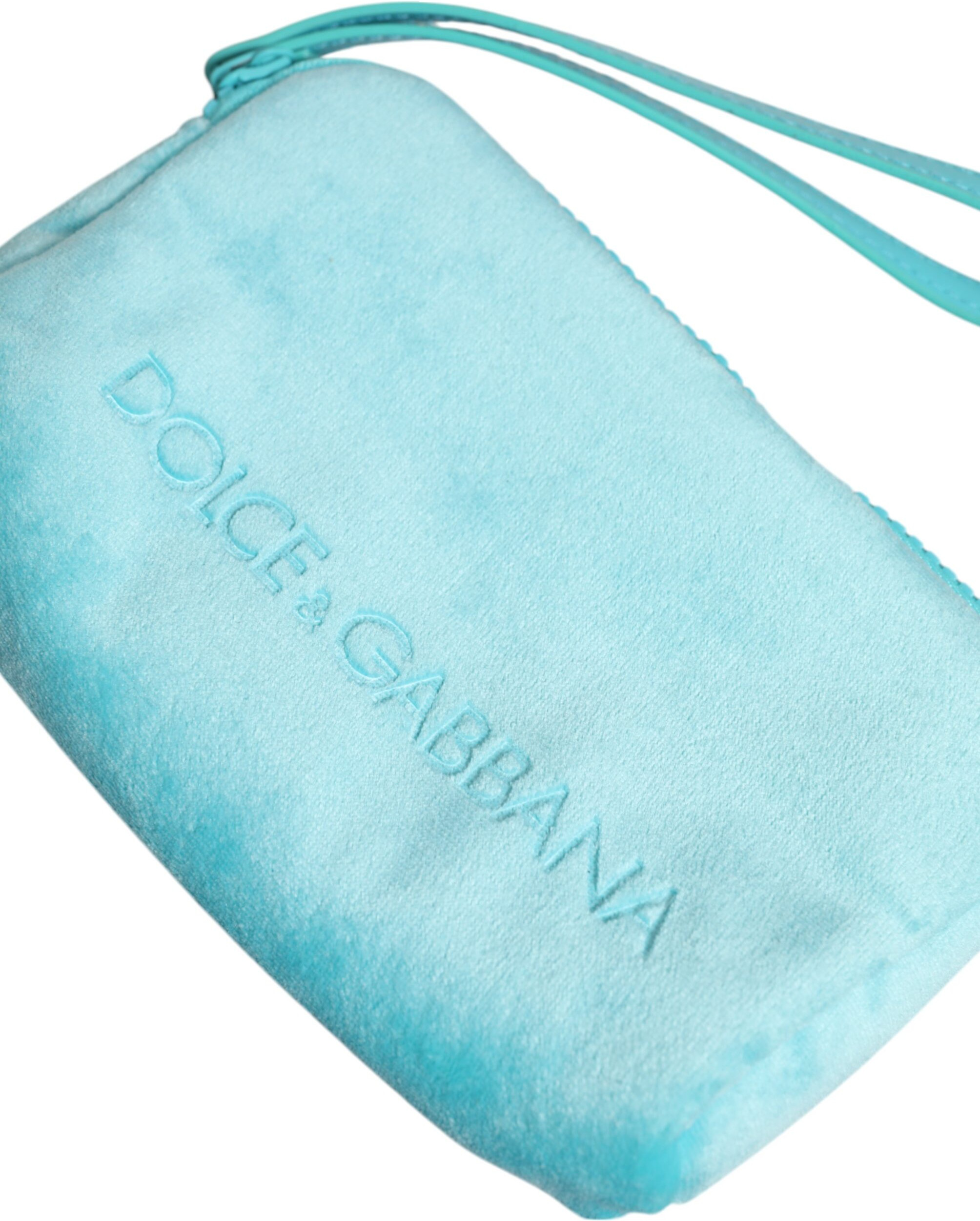 Клатч Dolce & Gabbana Light Blue Solid Logo Клатч-Органайзер для Очков Чехол Сумка