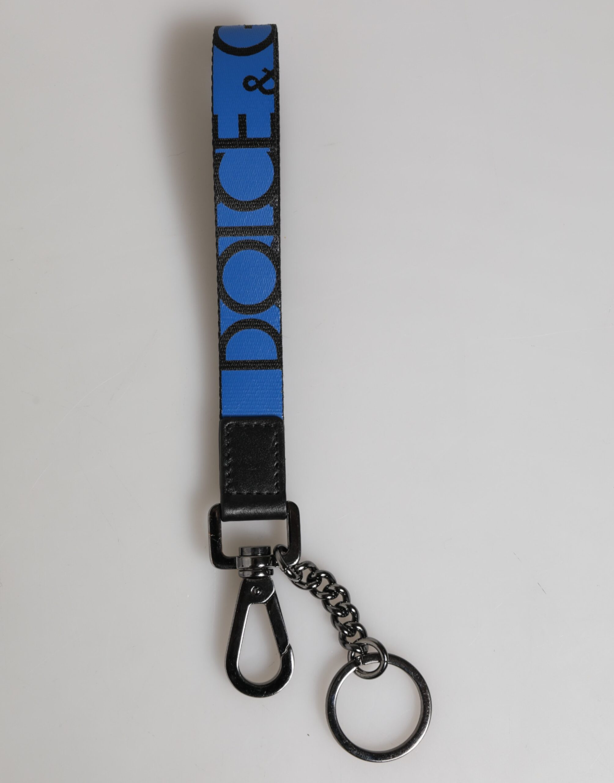 Kalit ilgichi Dolce & Gabbana Moviy Neylon Logotip DG Crown