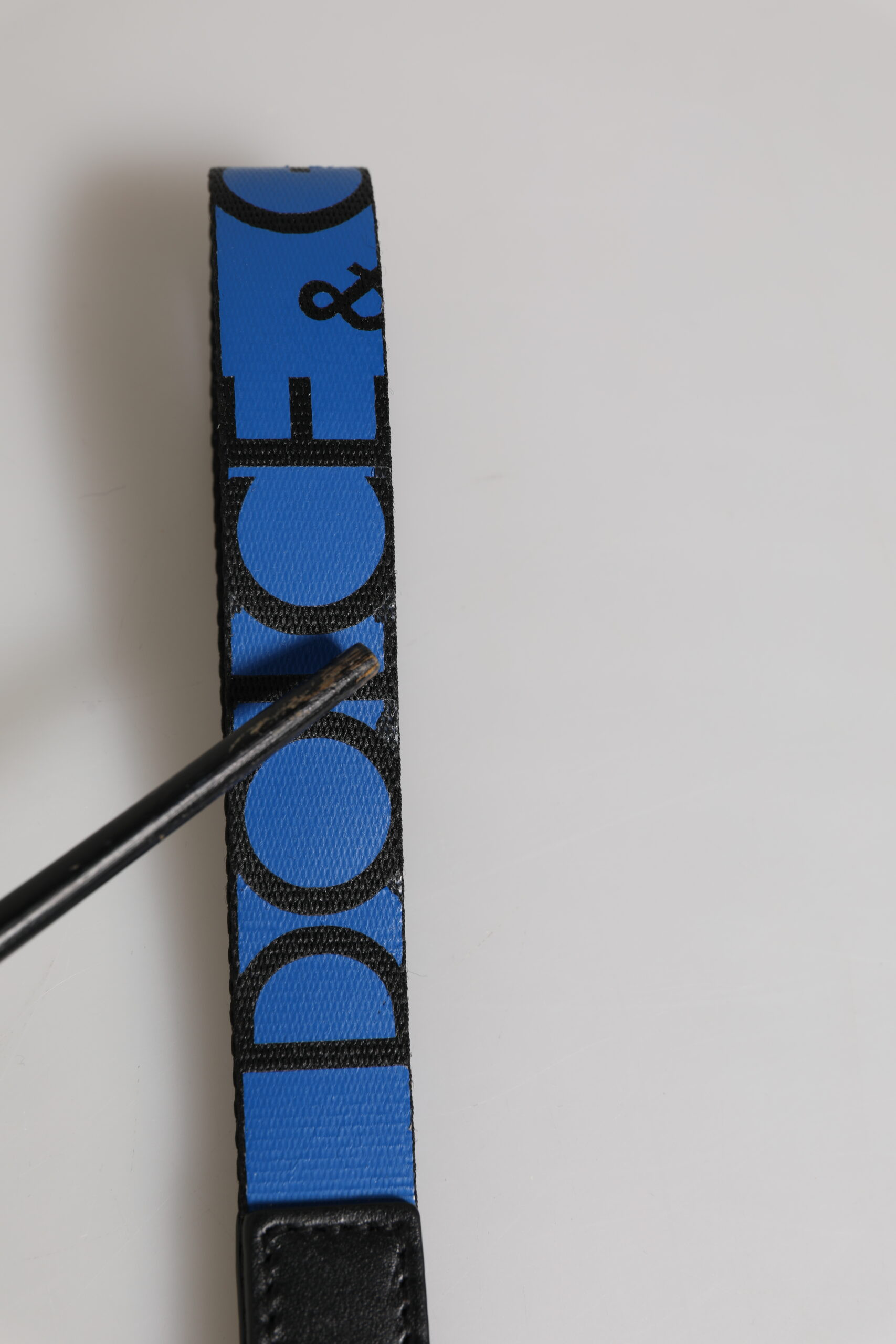 Kalit ilgichi Dolce & Gabbana Moviy Neylon Logotip DG Crown