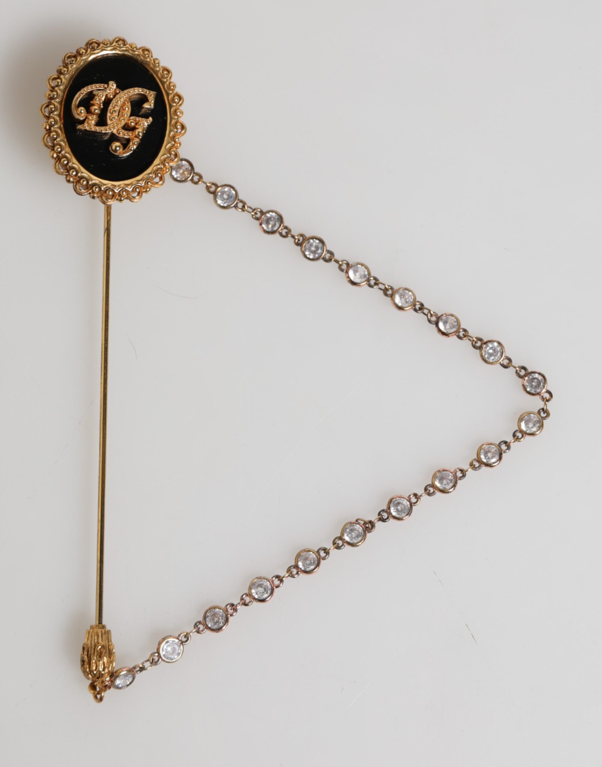 Lapel Pin Dolce & Gabbana DG Logo Gold Chain