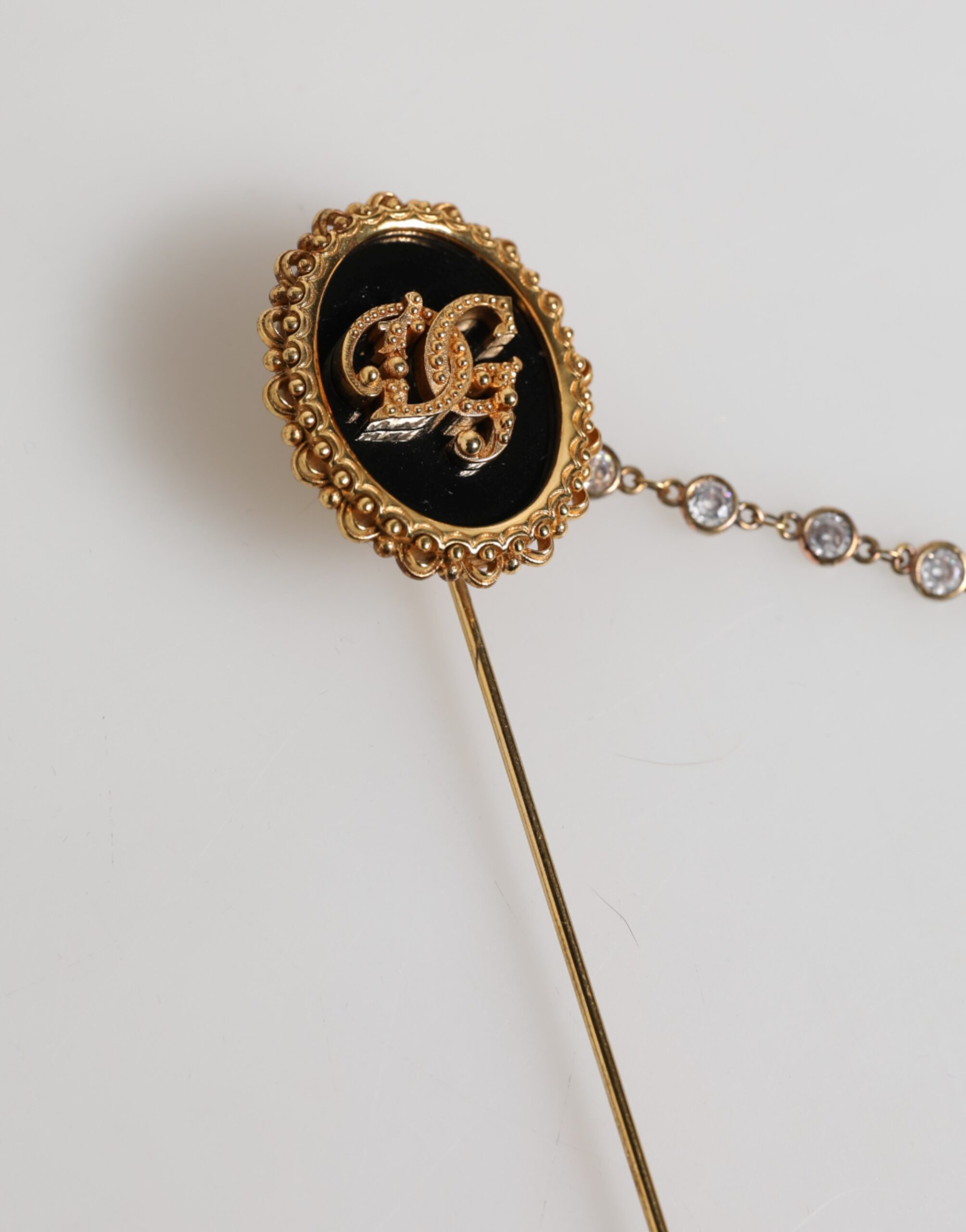 Lapel Pin Dolce & Gabbana DG Logo Gold Chain
