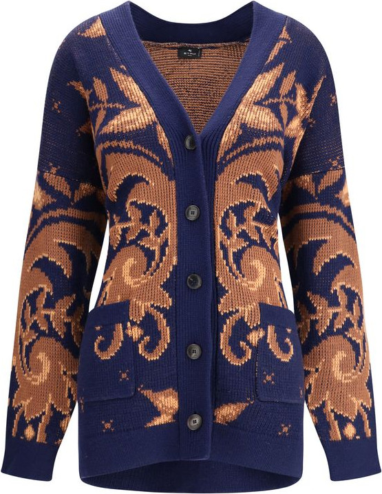 Кардиган Etro Multicolor из шерсти