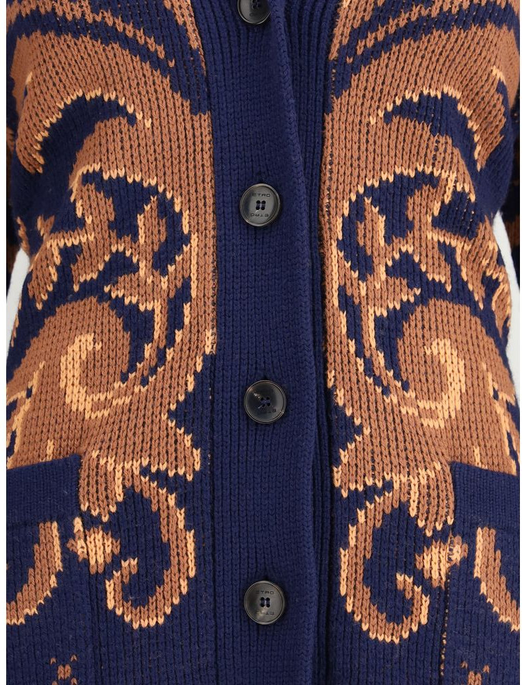 Кардиган Etro Multicolor из шерсти