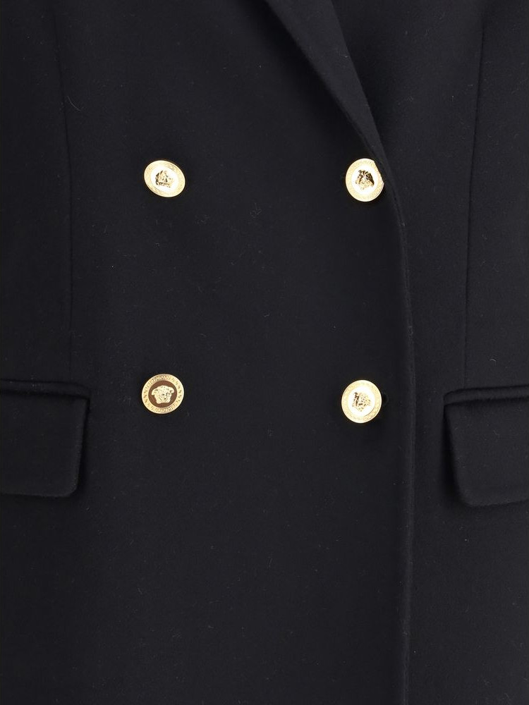 Coat Versace Black Cashmere Coat