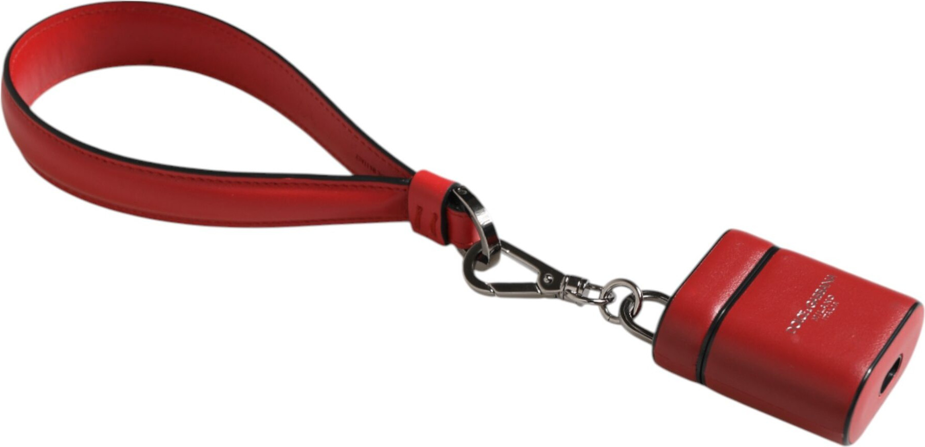 Case Dolce & Gabbana Red White Logo Flip Holder