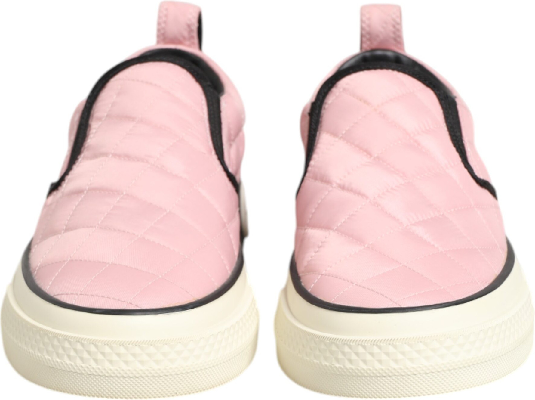 Ayollar uchun pushti ylab tikilgan Dolce & Gabbana slip-on krossovkalar