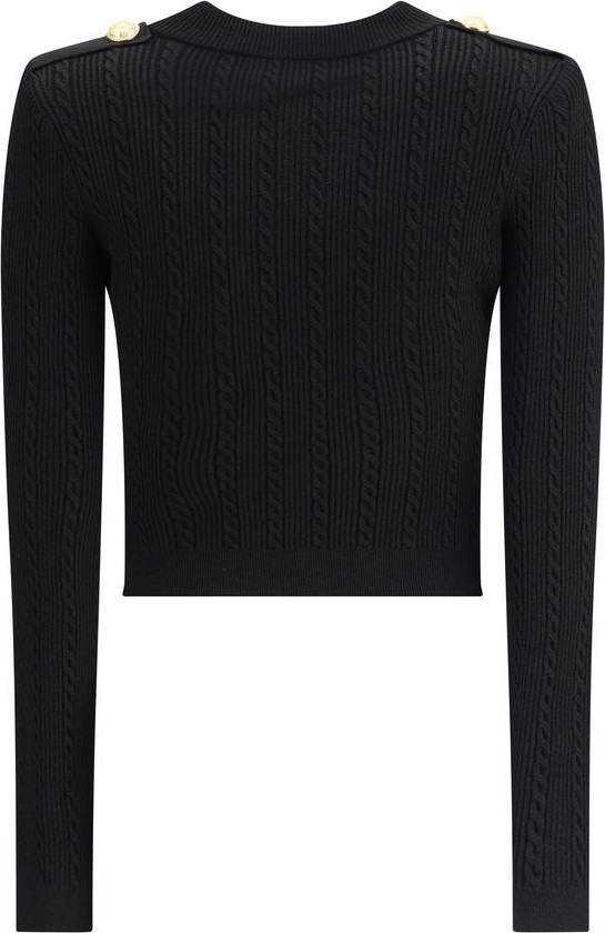 Кардиган Balmain Черный Вискоза