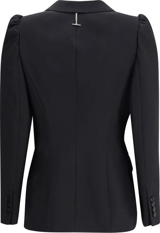 Черное шерстяное пальто Alexander McQueen