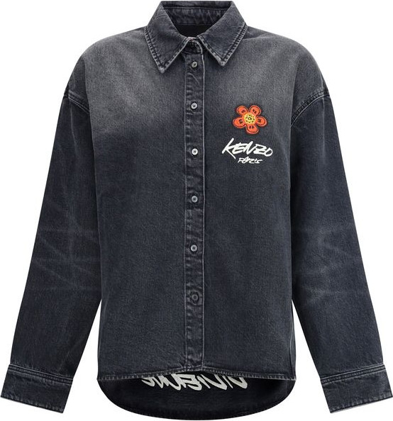 Black Denim Shirt Kenzo