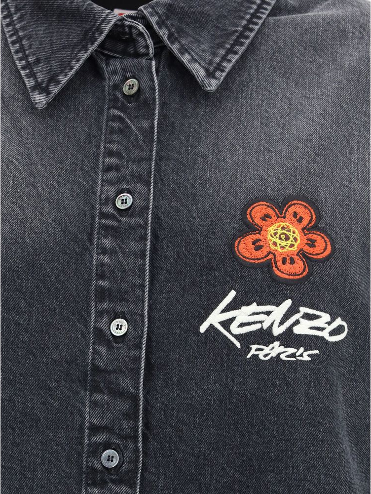 Black Denim Shirt Kenzo