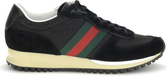 Black Polyamide Athletic Sneakers Gucci