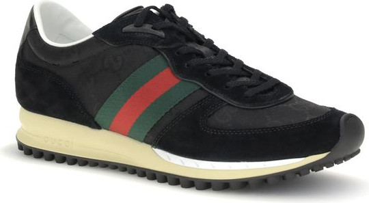 Black Polyamide Athletic Sneakers Gucci