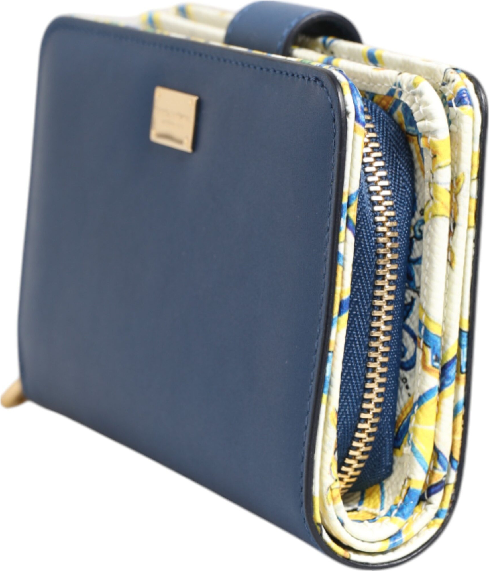 Sumka Dolce & Gabbana Continental Tile Print Zip Card Holder Purse